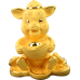 Q版抱元寶小豬